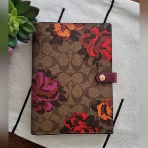 Coach Monogram Blooms Notebook